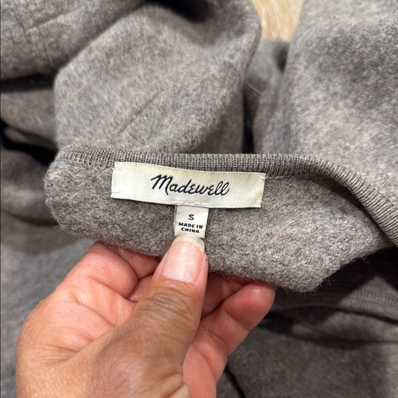 Madewell Cardigan Size Small Gray Oversized Sweater Wool Long Sleeve - Picture 2 of 12